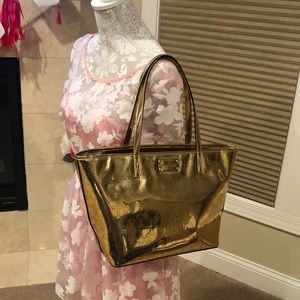 Kate Spade Small Harmony Metro Spade Gold